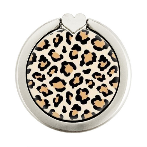 S3374 Fashionable Leopard Seamless Pattern Graphique Porte-Bague et Pop Up Grip doigt Socket Support