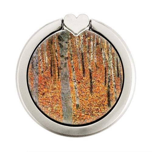 S3380 Gustav Klimt Birch Forest Graphique Porte-Bague et Pop Up Grip doigt Socket Support