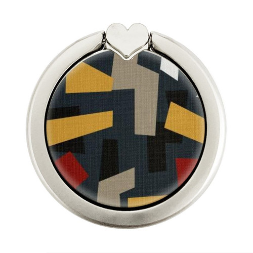 S3386 Abstract Fabric Texture Graphique Porte-Bague et Pop Up Grip doigt Socket Support