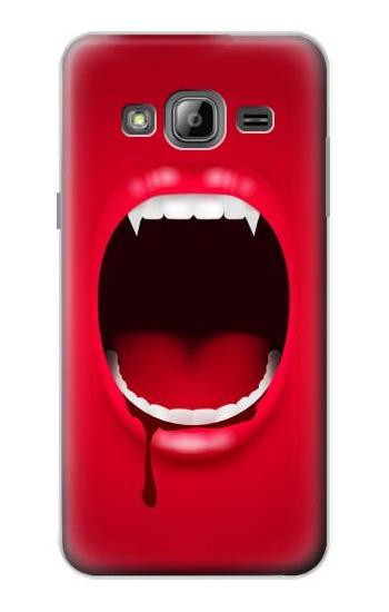 S2103 Vampire Mouth Etui Coque Housse pour Samsung Galaxy J3 (2016)