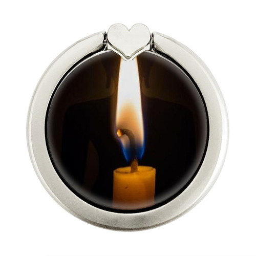 S3530 Buddha Candle Burning Graphique Porte-Bague et Pop Up Grip doigt Socket Support