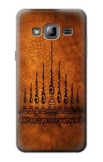 S2252 Gao Yord 9 Spires of Protection Tattoo Etui Coque Housse pour Samsung Galaxy J3 (2016)