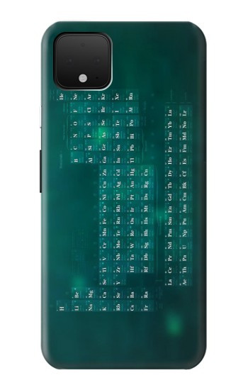 S0846 Chimie Tableau périodique Etui Coque Housse pour Google Pixel 4