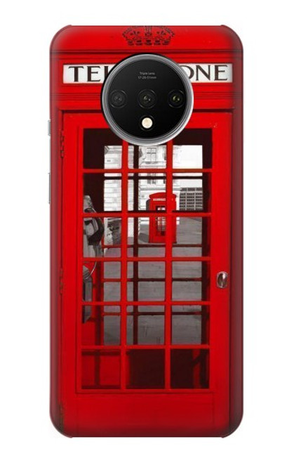 S0058 British Red Telephone Box Etui Coque Housse pour OnePlus 7T