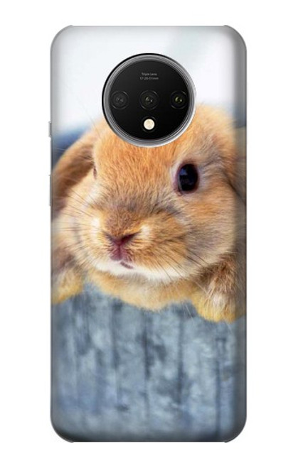 S0242 Cute Rabbit Etui Coque Housse pour OnePlus 7T