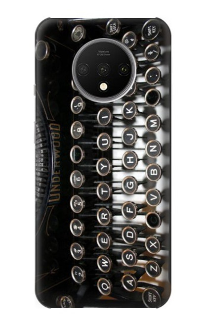 S0620 Typewriter Etui Coque Housse pour OnePlus 7T