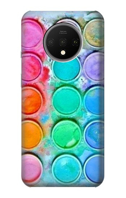 S3235 Watercolor Mixing Etui Coque Housse pour OnePlus 7T