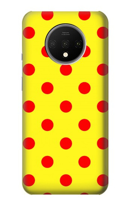 S3526 Red Spot Polka Dot Etui Coque Housse pour OnePlus 7T