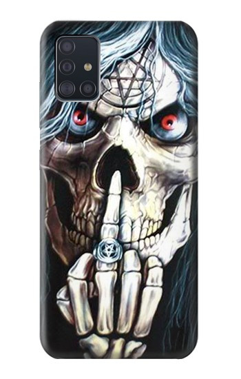 S0222 crâne Etui Coque Housse pour Samsung Galaxy A51