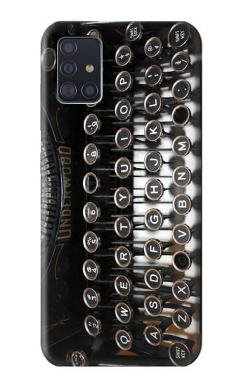 S0620 Machine à écrire Etui Coque Housse pour Samsung Galaxy A51