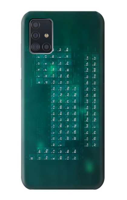 S0846 Chimie Tableau périodique Etui Coque Housse pour Samsung Galaxy A51