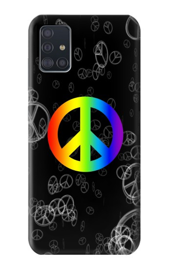 S2356 Signe de paix Etui Coque Housse pour Samsung Galaxy A51