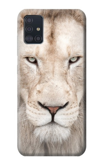 S2399 Lion Visage Etui Coque Housse pour Samsung Galaxy A51
