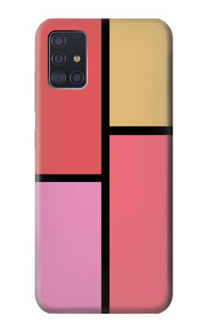 S2795 Palette de joues couleur Etui Coque Housse pour Samsung Galaxy A51