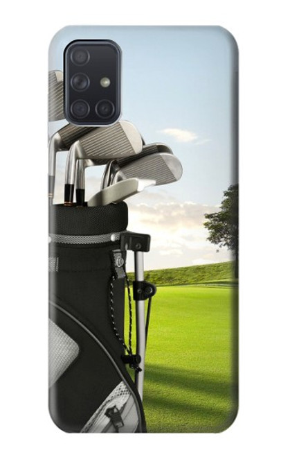 S0067 Le golf Etui Coque Housse pour Samsung Galaxy A71