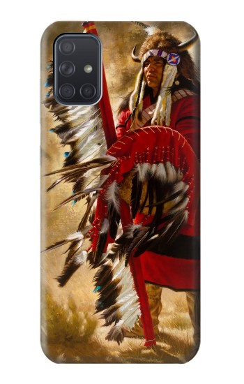 S0817 indien rouge Etui Coque Housse pour Samsung Galaxy A71