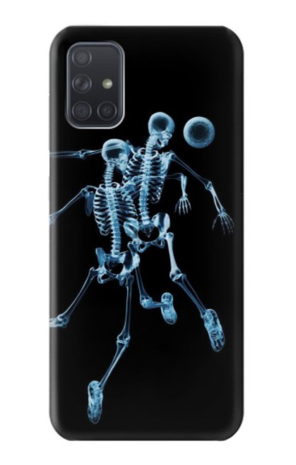 S1111 Football X-ray Etui Coque Housse pour Samsung Galaxy A71