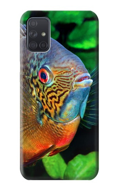 S1812 cichlidés poisson Etui Coque Housse pour Samsung Galaxy A71