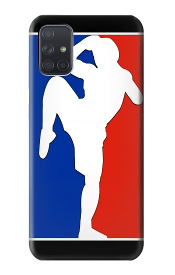 S2278 Muay Thai Kickboxing MMA art martial blanc Etui Coque Housse pour Samsung Galaxy A71
