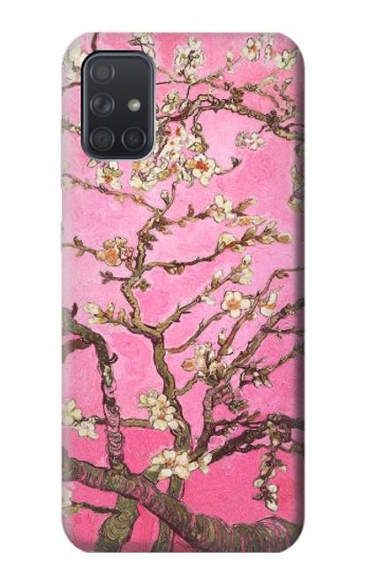 S2449 Fleur rose Amandier Van Gogh Etui Coque Housse pour Samsung Galaxy A71