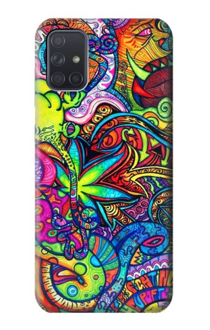 S3255 Motif Art coloré Etui Coque Housse pour Samsung Galaxy A71