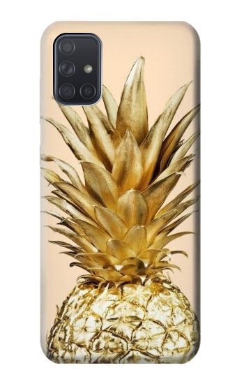 S3490 ananas or Etui Coque Housse pour Samsung Galaxy A71
