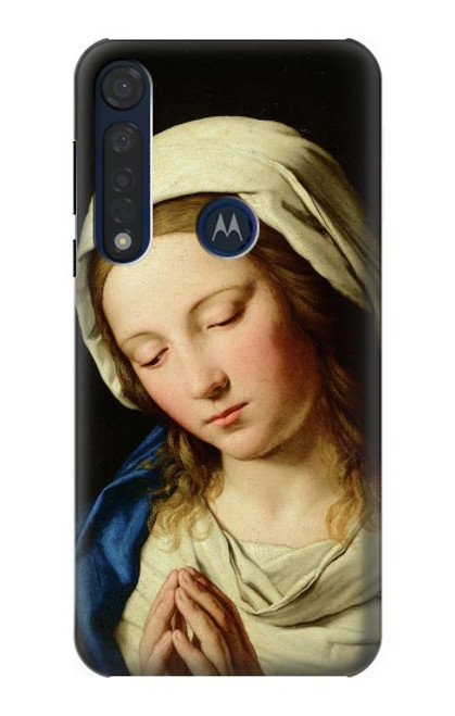 S3476 Prière Vierge Marie Etui Coque Housse pour Motorola Moto G8 Plus