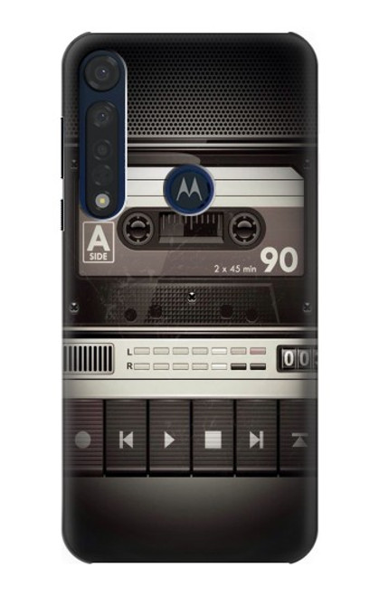 S3501 Lecteur cassette millésimé Etui Coque Housse pour Motorola Moto G8 Plus