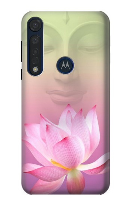 S3511 Fleur de lotus Bouddhisme Etui Coque Housse pour Motorola Moto G8 Plus