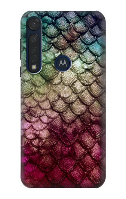 S3539 Sirène écailles de poisson Etui Coque Housse pour Motorola Moto G8 Plus