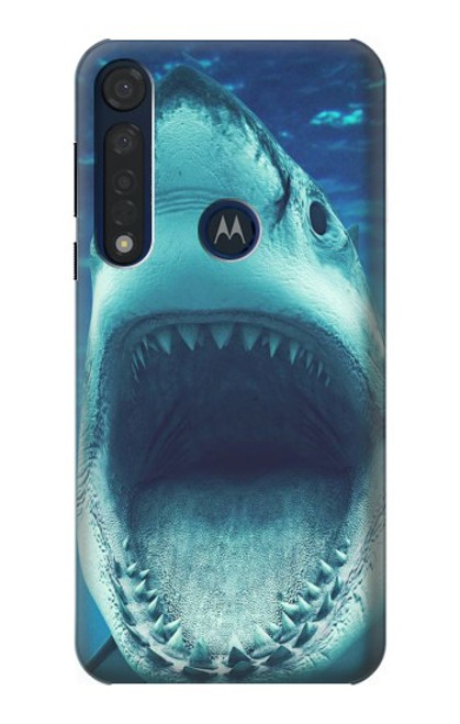 S3548 Requin-tigre Etui Coque Housse pour Motorola Moto G8 Plus