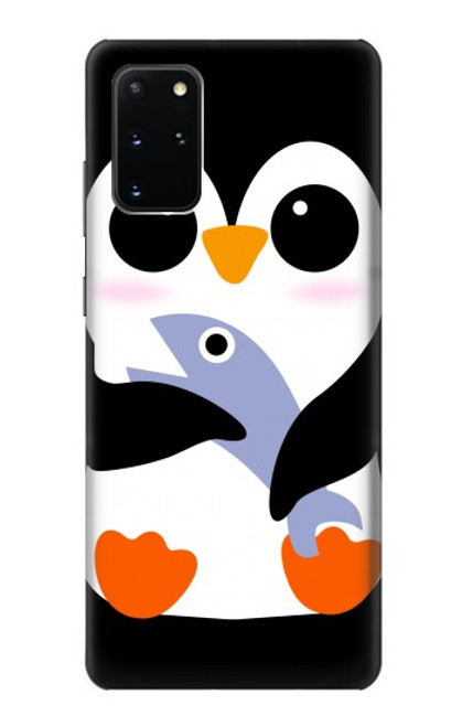 S2631 Mignon Bébé Pingouin Etui Coque Housse pour Samsung Galaxy S20 Plus, Galaxy S20+