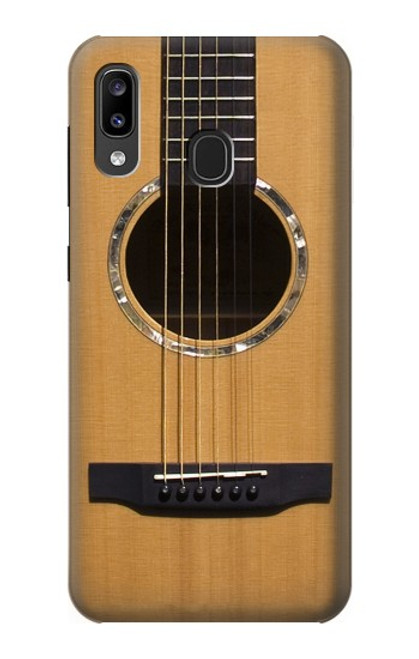 S0057 Guitare acoustique Etui Coque Housse pour Samsung Galaxy A20, Galaxy A30