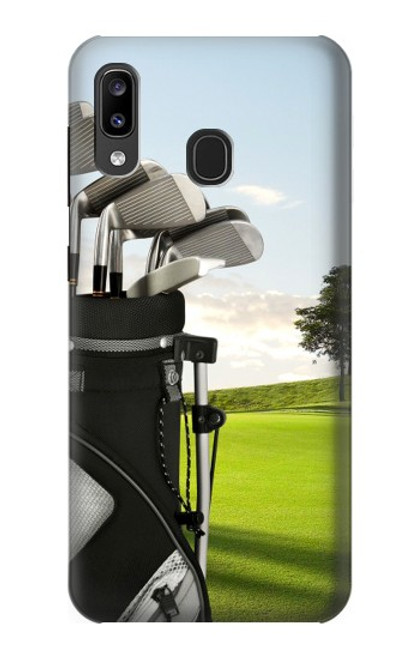 S0067 Le golf Etui Coque Housse pour Samsung Galaxy A20, Galaxy A30