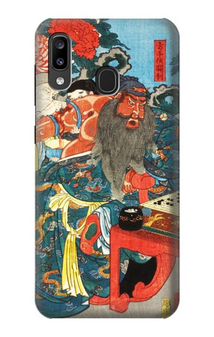 S1826 Utagawa Kuniyoshi Guan Yu Etui Coque Housse pour Samsung Galaxy A20, Galaxy A30