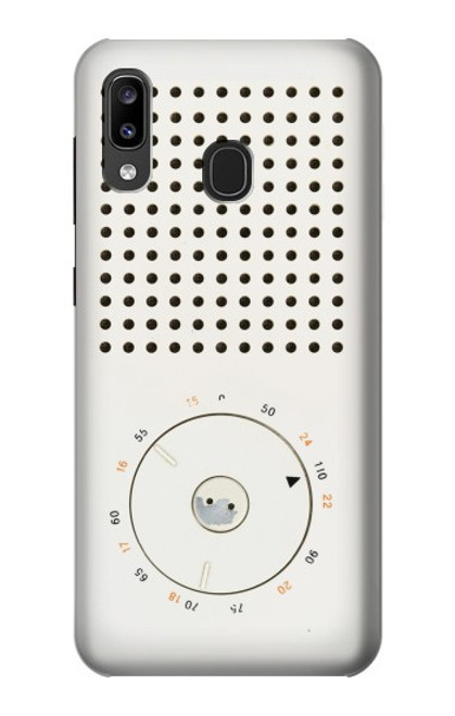 S1857 Rétro transistor radio Etui Coque Housse pour Samsung Galaxy A20, Galaxy A30