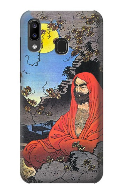 S2234 Maître Zen Bodhidharma Yoshitoshi Etui Coque Housse pour Samsung Galaxy A20, Galaxy A30
