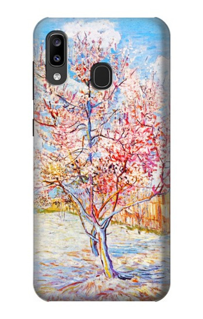 S2450 Van Gogh Fleur de Pêcher Etui Coque Housse pour Samsung Galaxy A20, Galaxy A30