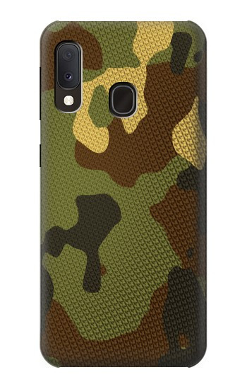 S1602 Camo Camouflage Imprimé graphique Etui Coque Housse pour Samsung Galaxy A20e