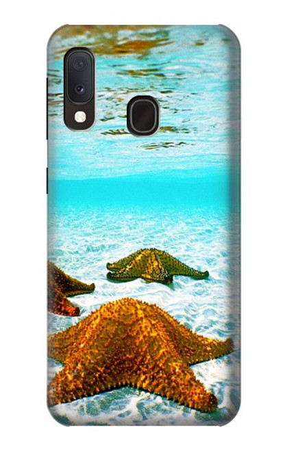 S1679 Étoile de mer plage de la mer Etui Coque Housse pour Samsung Galaxy A20e