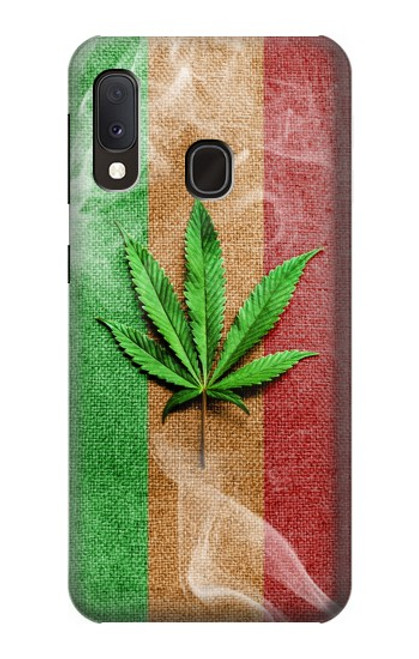 S2109 Drapeau Rasta Etui Coque Housse pour Samsung Galaxy A20e