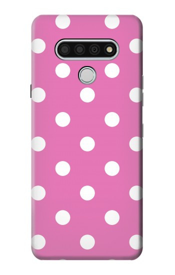 S2358 Rose à pois Etui Coque Housse pour LG Stylo 6