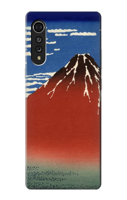 S2390 Katsushika Hokusai Fuji Rouge Etui Coque Housse pour LG Velvet