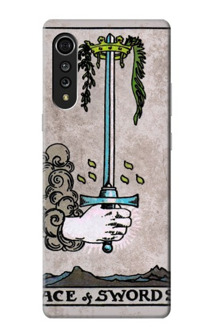 S2482 Carte de tarot As des épées Etui Coque Housse pour LG Velvet