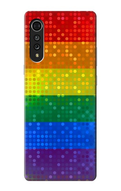 S2683 Arc en ciel Fierté LGBT Drapeau Etui Coque Housse pour LG Velvet