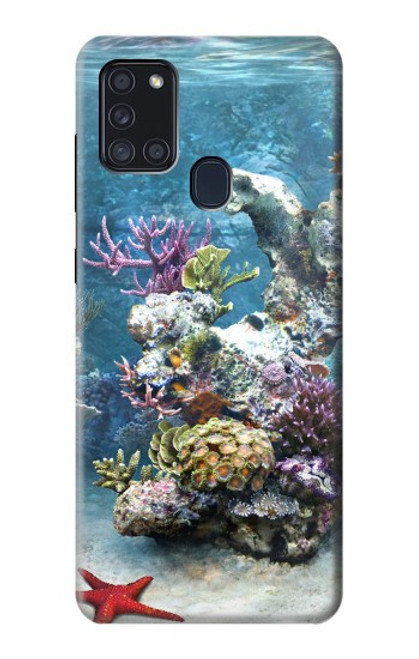 S0227 L'aquarium Etui Coque Housse pour Samsung Galaxy A21s