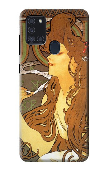 S0969 Alphonse Mucha Job Etui Coque Housse pour Samsung Galaxy A21s