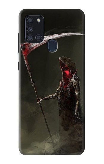 S1319 Mort Scythe Faucheuse Etui Coque Housse pour Samsung Galaxy A21s