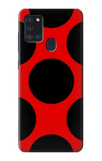S1829 Motif Coccinelles Dot Etui Coque Housse pour Samsung Galaxy A21s