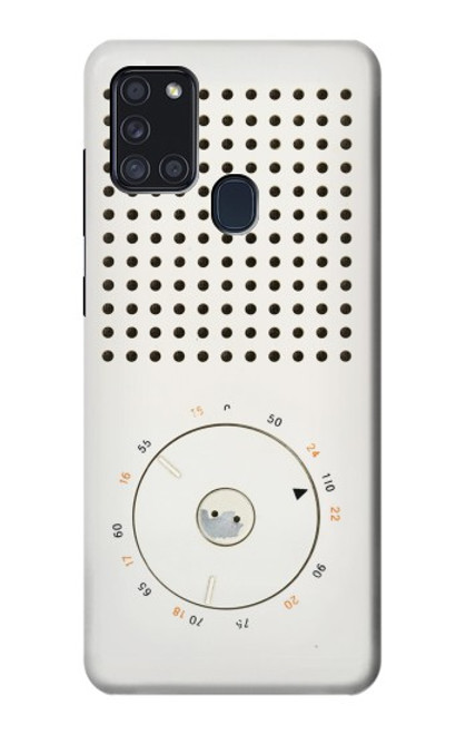 S1857 Rétro transistor radio Etui Coque Housse pour Samsung Galaxy A21s